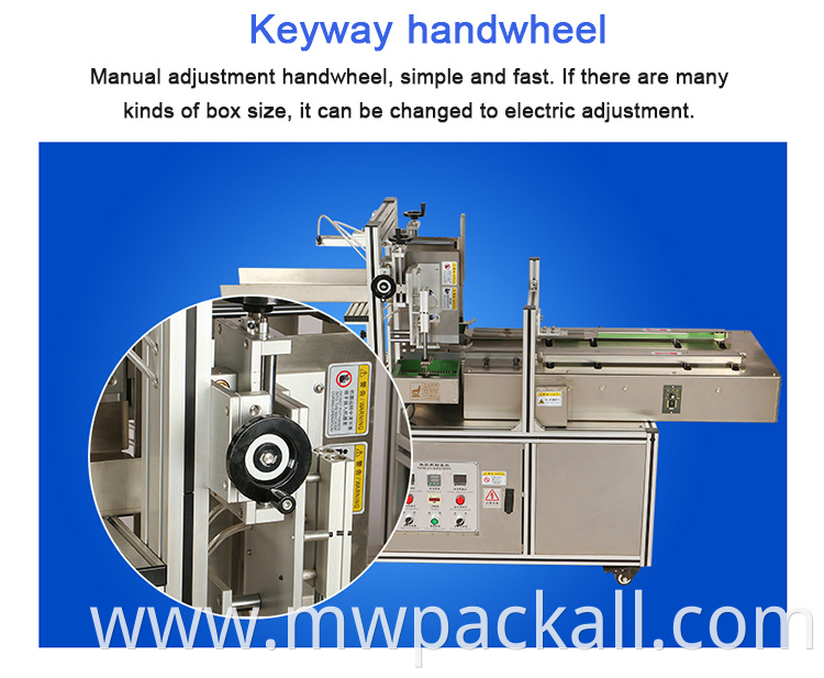 Semi Automatic Small Box Folder Gluer Machine cover of box sealing machine hot melt gluing machine for sale